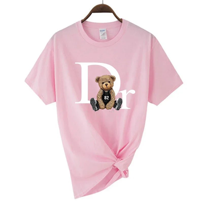 Casual Cute Print Tee Women - PickXee