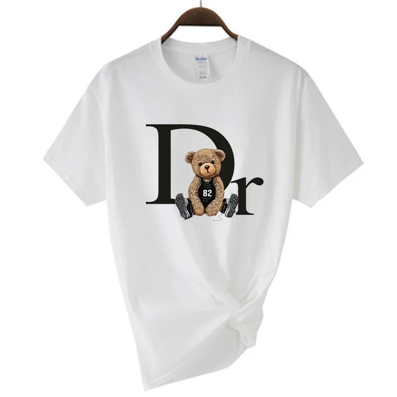 Casual Cute Print Tee Women - PickXee