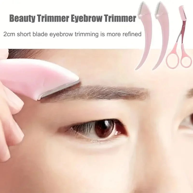 Eyebrow Razor and Scissors Set - PickXee