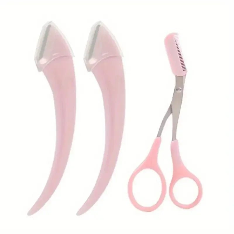 Eyebrow Razor and Scissors Set - PickXee