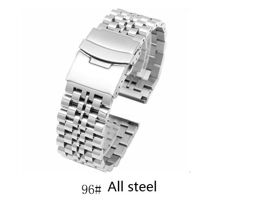 Solid stainless steel strap