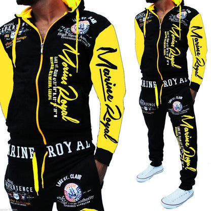 Men Tracksuit 2 Piece Tops and Pants Mens Sweat Suits Set