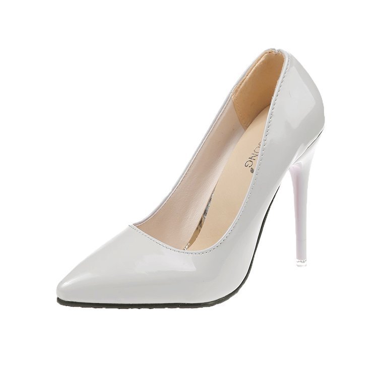 Office Thin Heel High Heels Women's Shoes Pointed Toe Patent Leather Wedding Shoes Women's