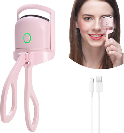 Rechargeable Heated Eyelash Curler for Long-Lasting Lift