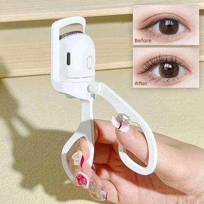 Rechargeable Heated Eyelash Curler for Long-Lasting Lift