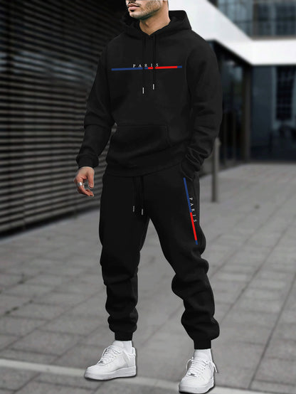 Leisure Sports Sweater Sweatpants Men's Suit