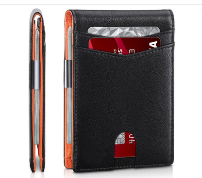 PU Leather Multiple Card Slots Anti-theft Wallet Card Holder