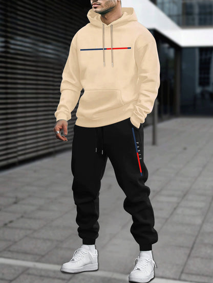 Leisure Sports Sweater Sweatpants Men's Suit