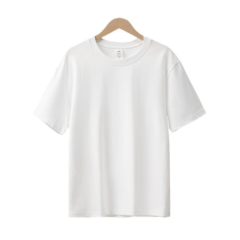 Pure Cotton Short-sleeved T-shirt Men's Solid Color Simple