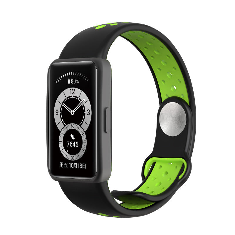 Two-color Smart Silicone Sports Bracelet Strap