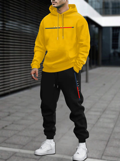 Leisure Sports Sweater Sweatpants Men's Suit