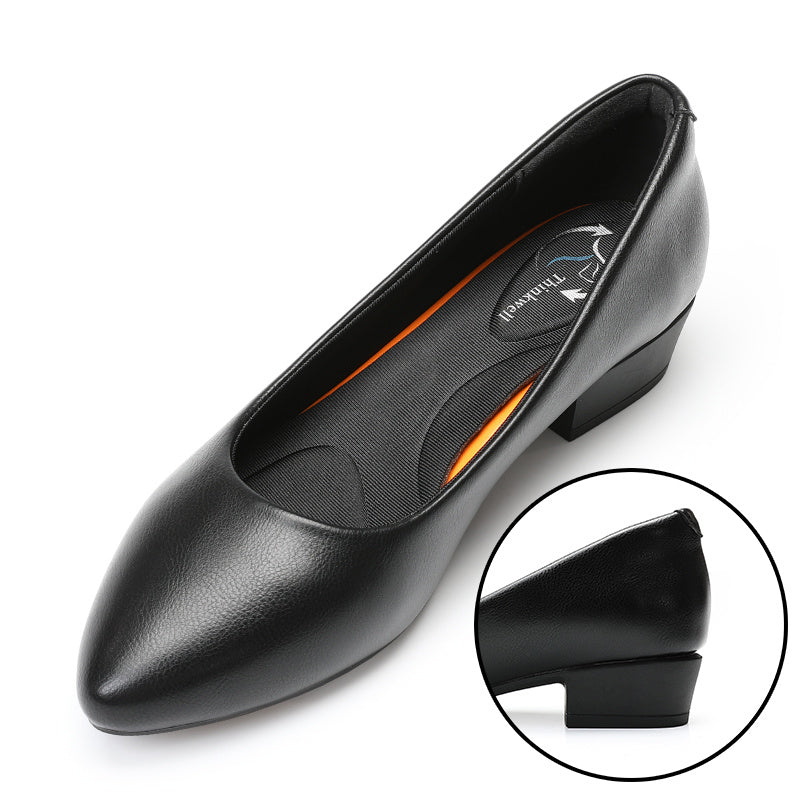 Mid-heeled Thick-heeled Single Shoes Professional Office Girl