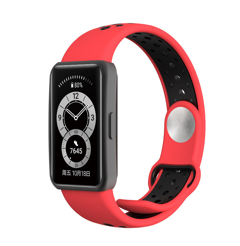 Two-color Smart Silicone Sports Bracelet Strap