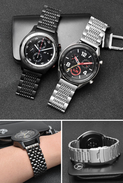 Solid stainless steel strap