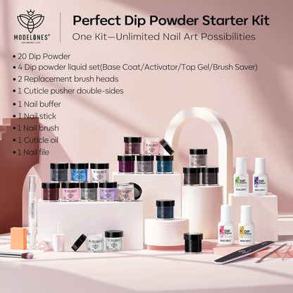 Modelones Dip Powder Nail Kit Starter