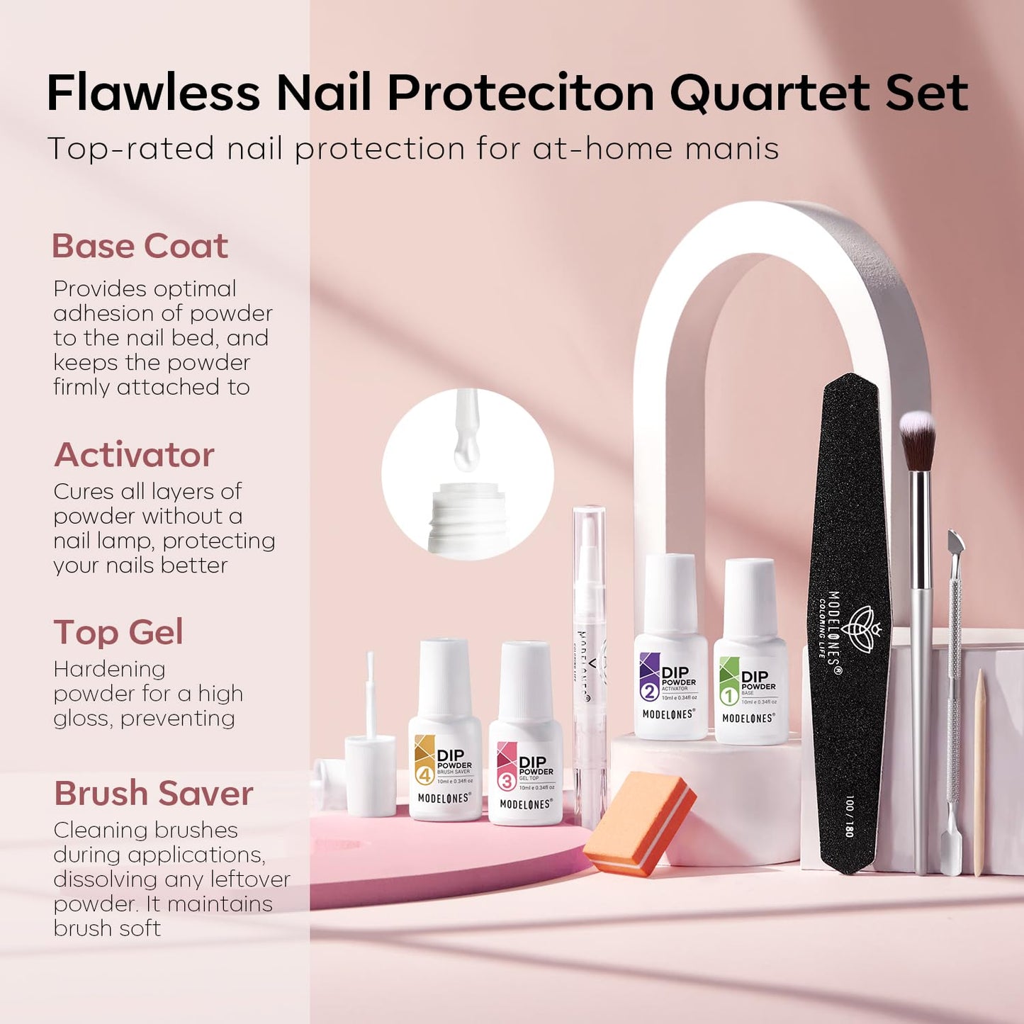 Modelones Dip Powder Nail Kit Starter