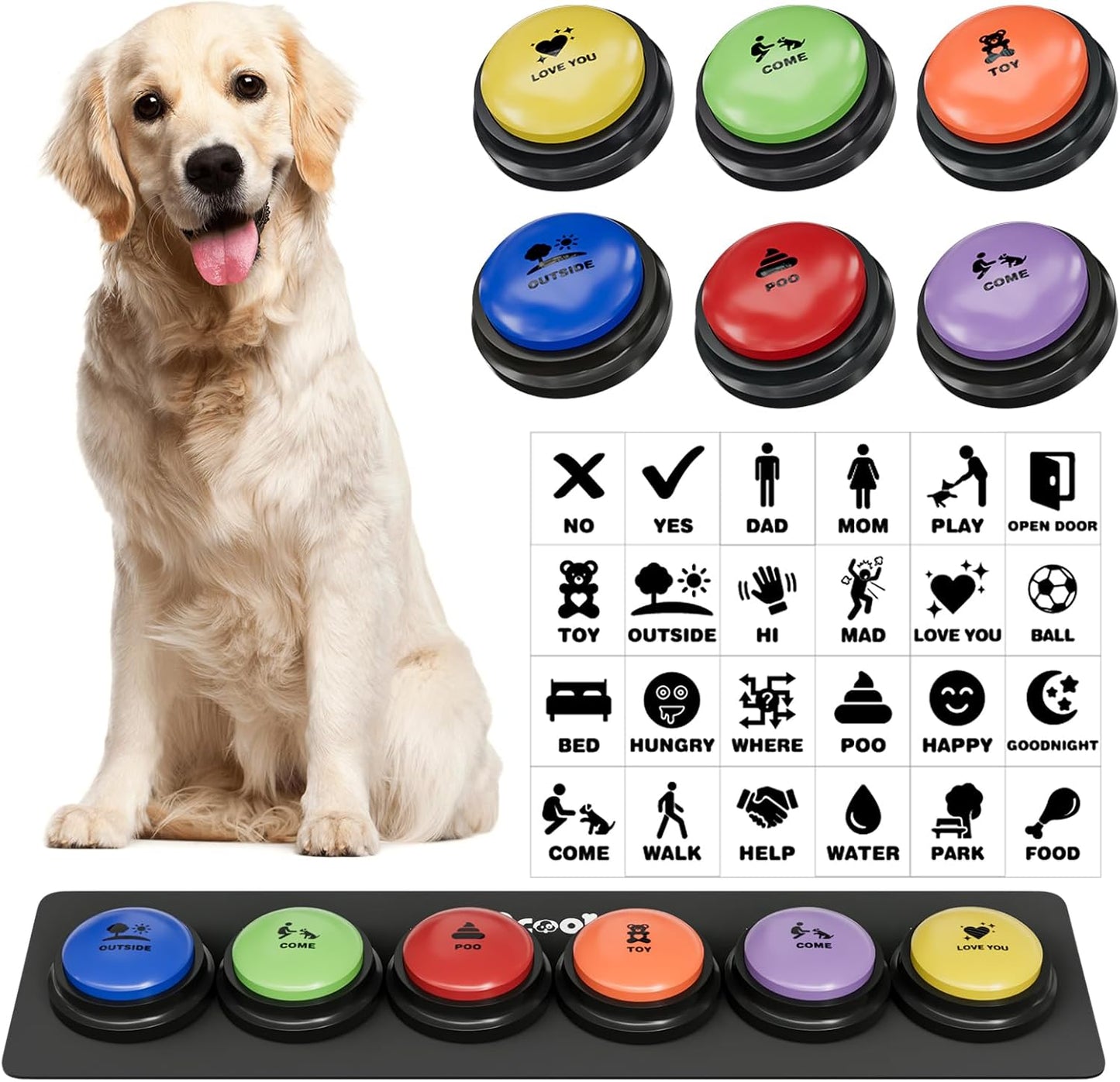 Dog Buttons for Communication, Talking Buttons for Dogs