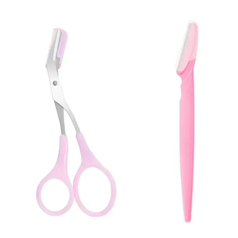 Precision Eyebrow Scissors with Comb for Perfect Shaping