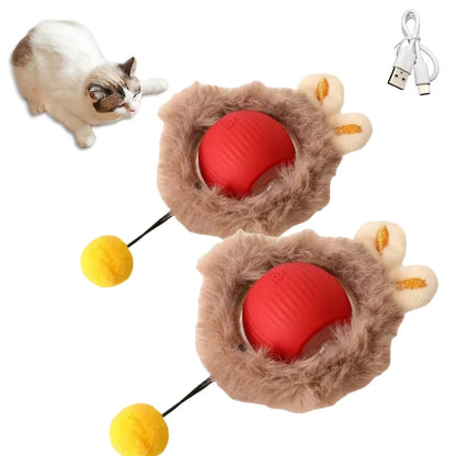 USB Rechargeable Interactive Rolling Ball for Cats