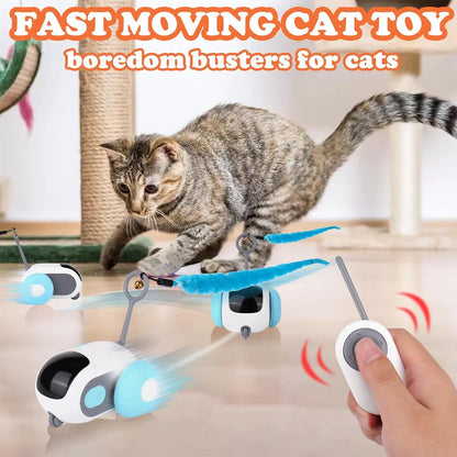 Smart 2-Mode Remote-Controlled Toy Car for Pets