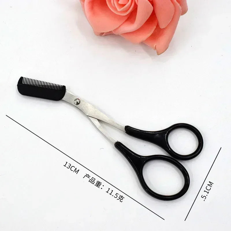 Precision Eyebrow Scissors with Comb for Perfect Shaping