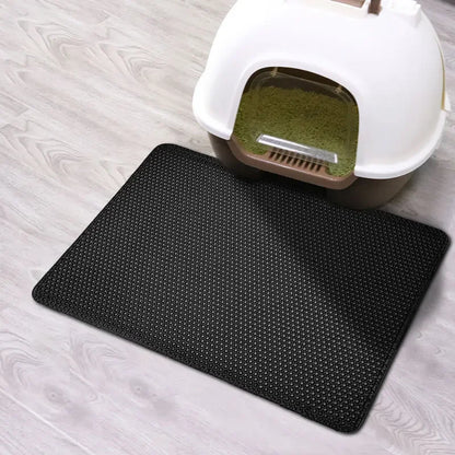 Waterproof Double-Layer Cat Litter Mat – Non-Slip & Washable