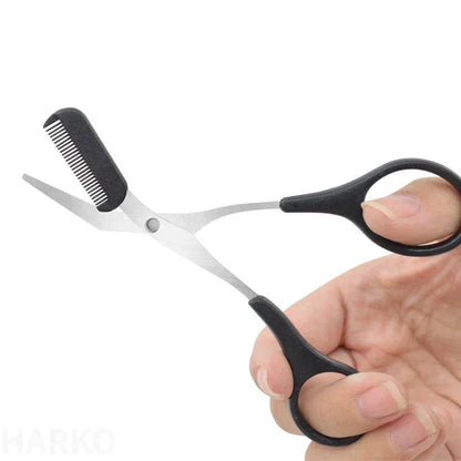 Precision Eyebrow Scissors with Comb for Perfect Shaping