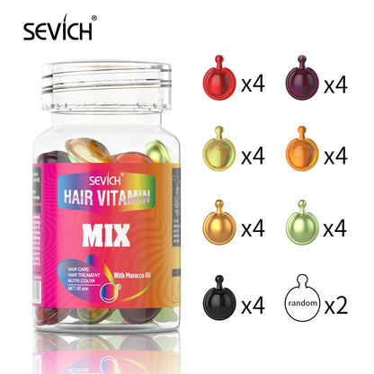 30pcs Anti-Hair Loss Keratin Vitamin Capsules