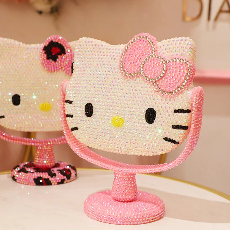 Hello Kitty Rhinestone Vanity Mirror – Cute & Stylish