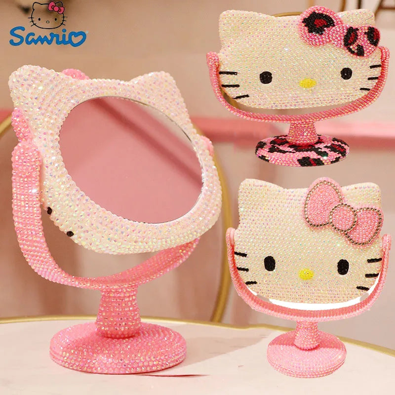 Hello Kitty Rhinestone Vanity Mirror – Cute & Stylish