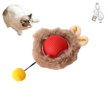 USB Rechargeable Interactive Rolling Ball for Cats