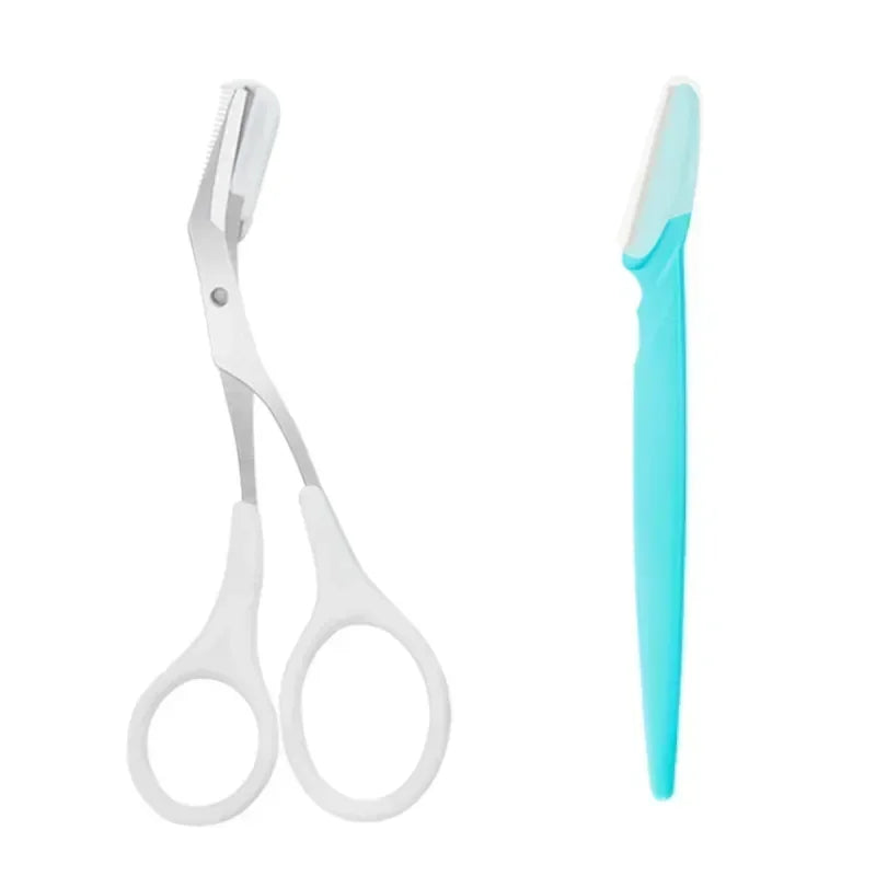 Precision Eyebrow Scissors with Comb for Perfect Shaping