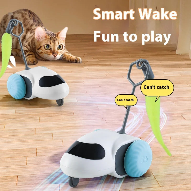 Remote-Controlled Smart Cat Toy Car – USB Rechargeable