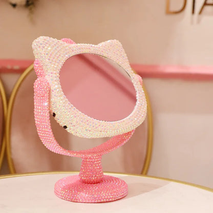 Hello Kitty Rhinestone Vanity Mirror – Cute & Stylish