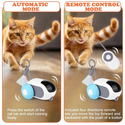 Smart 2-Mode Remote-Controlled Toy Car for Pets