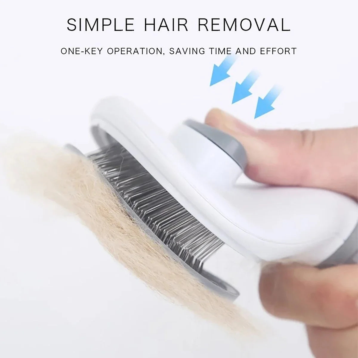 Automatic Hair Removal Pet Comb with Adjustable Needles