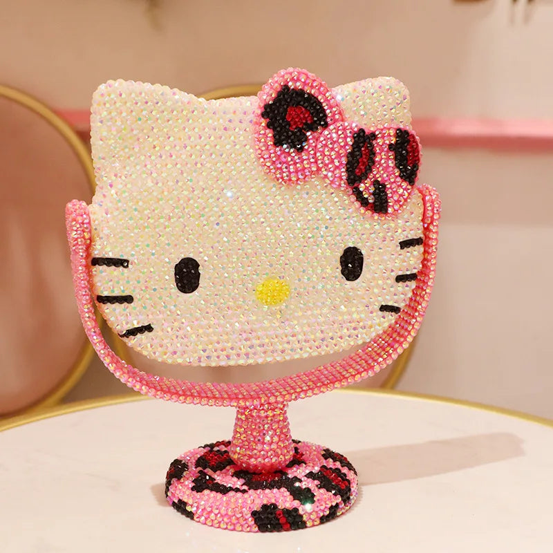 Hello Kitty Rhinestone Vanity Mirror – Cute & Stylish