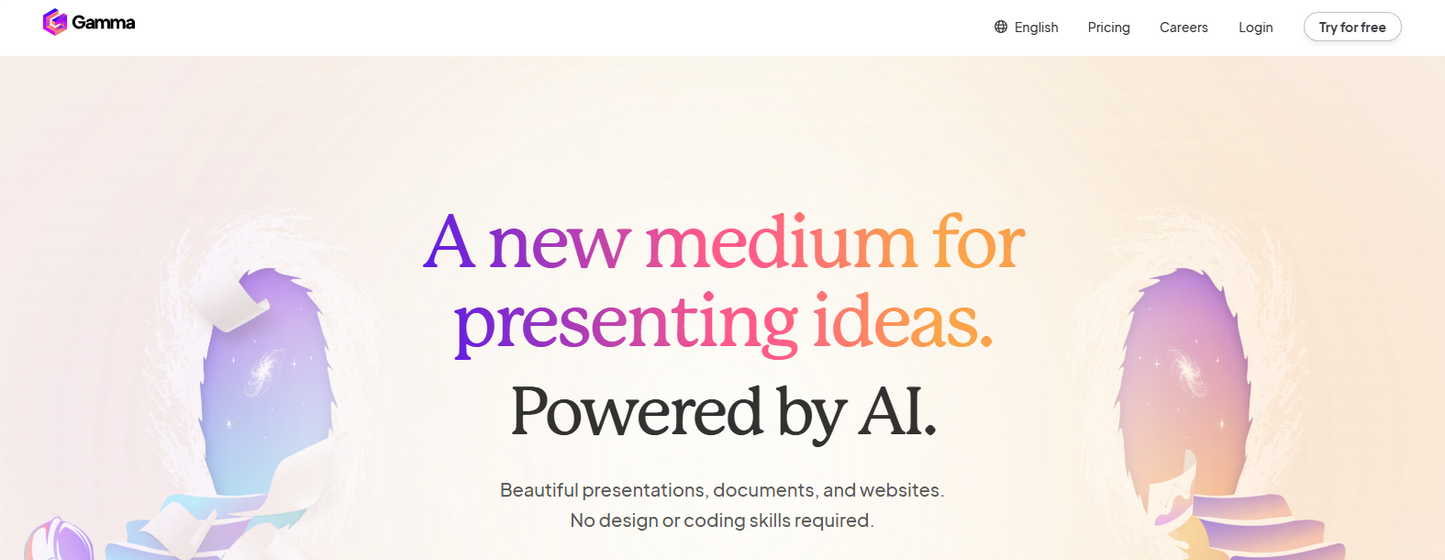 Gamma Create with AI - Free to sign up