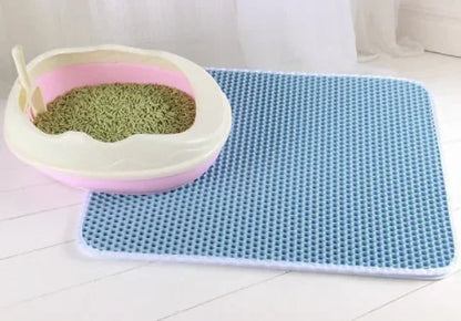 Waterproof Double-Layer Cat Litter Mat – Non-Slip & Washable