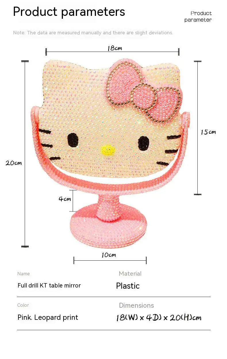 Hello Kitty Rhinestone Vanity Mirror – Cute & Stylish