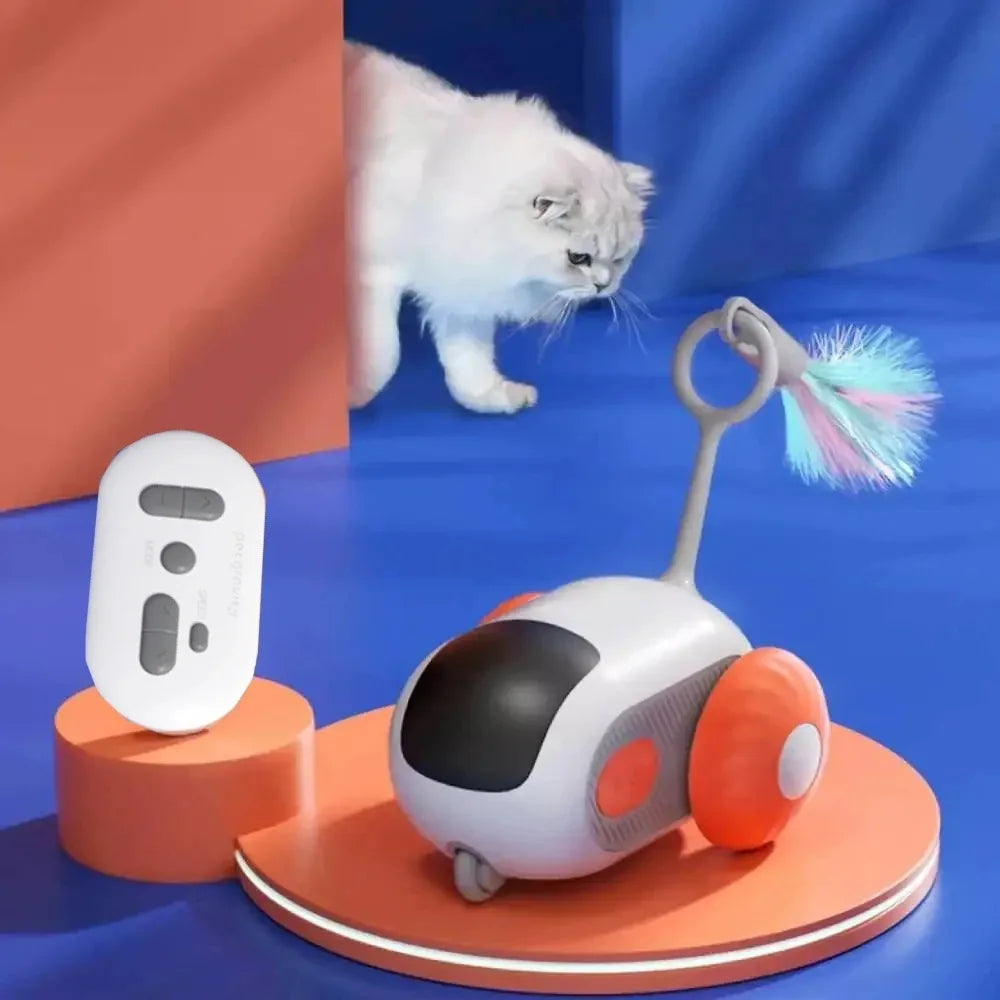 Smart Remote-Controlled Toy Car for Cats & Dogs