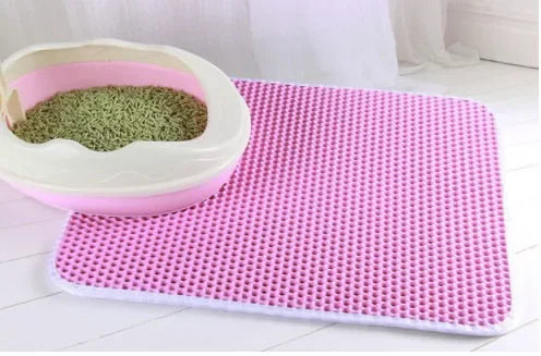 Waterproof Double-Layer Cat Litter Mat – Non-Slip & Washable