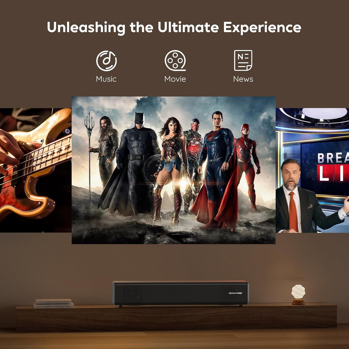 TV Sound Bar, Bluetooth with Dolby Digital