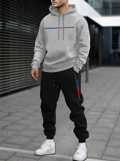 Leisure Sports Sweater Sweatpants Men's Suit