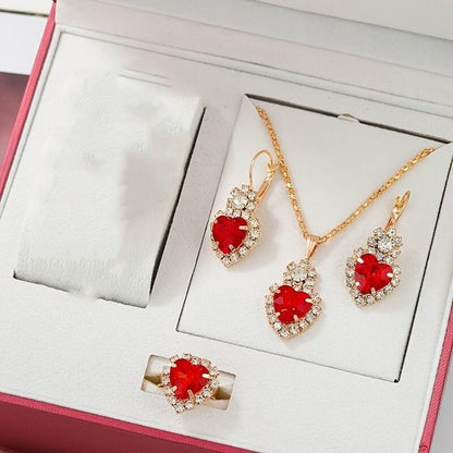 Women's Retro Love Watch Jewelry Set