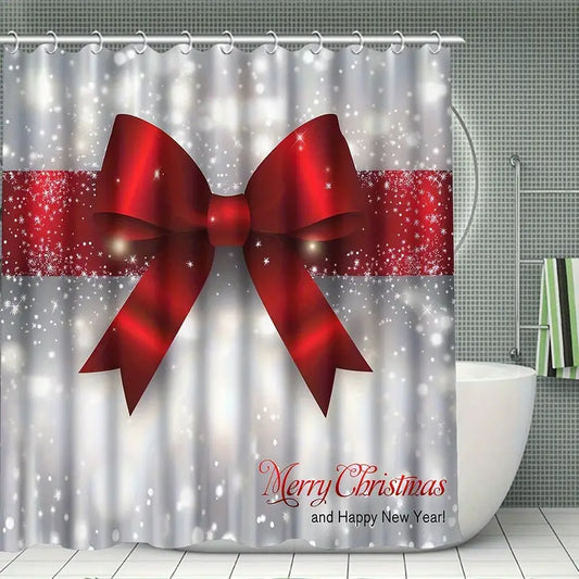 CHRISTMAS SHOWER COUTAIN SET