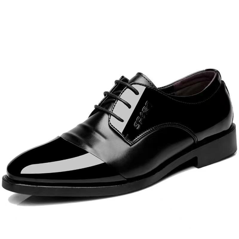 Men's Youth Business Lace-up Work Office Leather Shoes