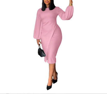 Best Selling Women's Clothes Autumn And Winter Lantern Long Sleeve Fashion Dress