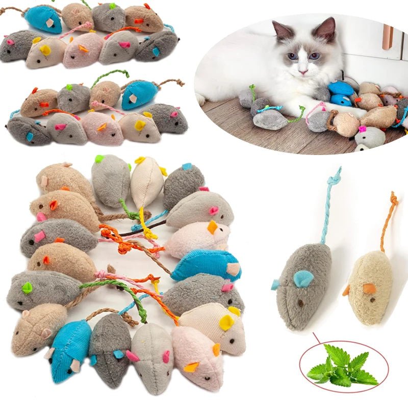 Indoor Catnip Plush Mouse Toy - PickXee
