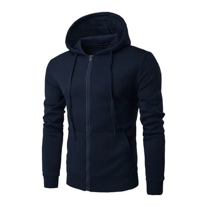 Men's Slim Fit Zip Hoodie - PickXee